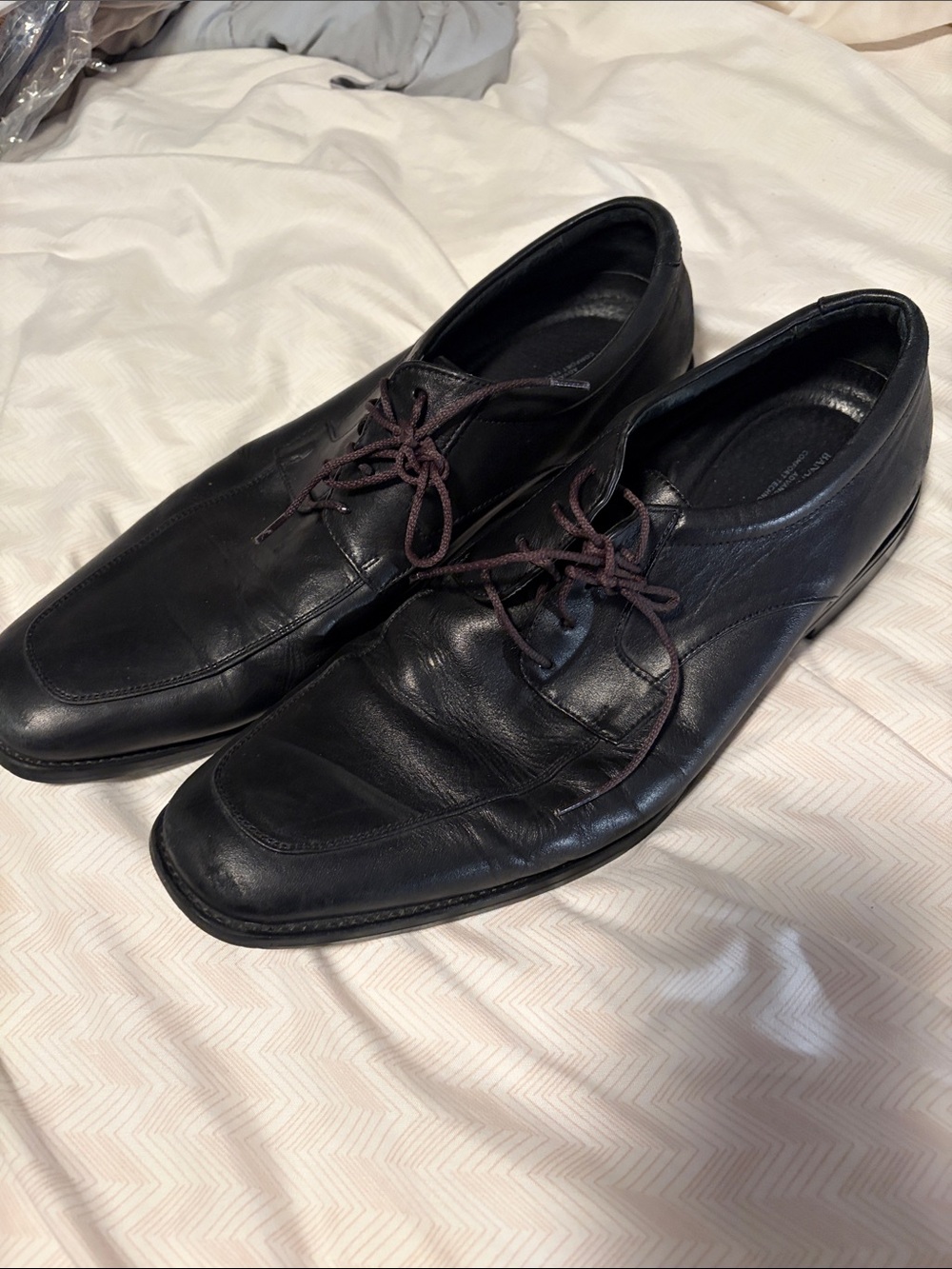 Banana Republic Black Leather Lace-Up Oxfords - 11